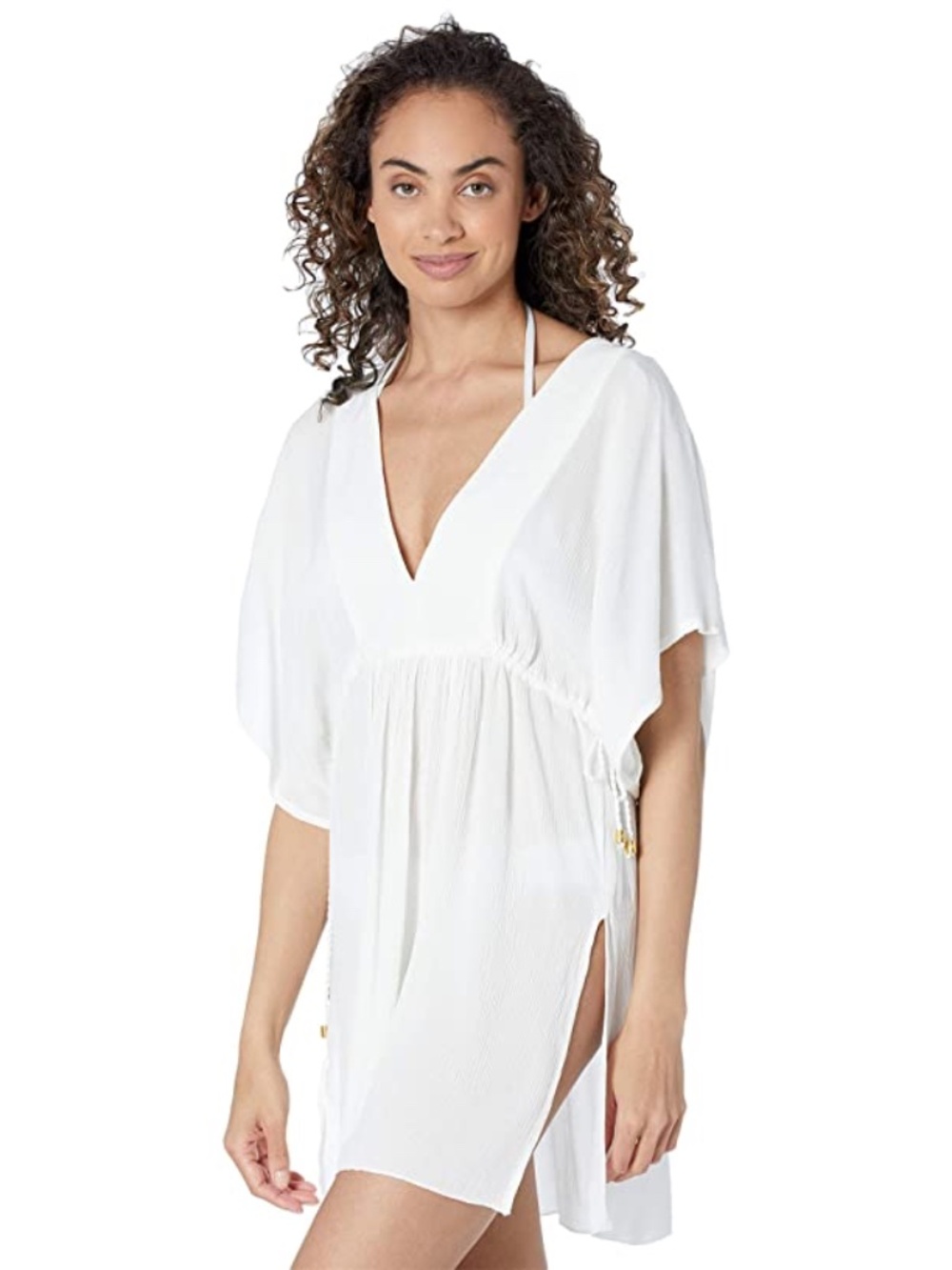 Lauren Ralph Lauren Womens V-Neck Tunic Cover-up White